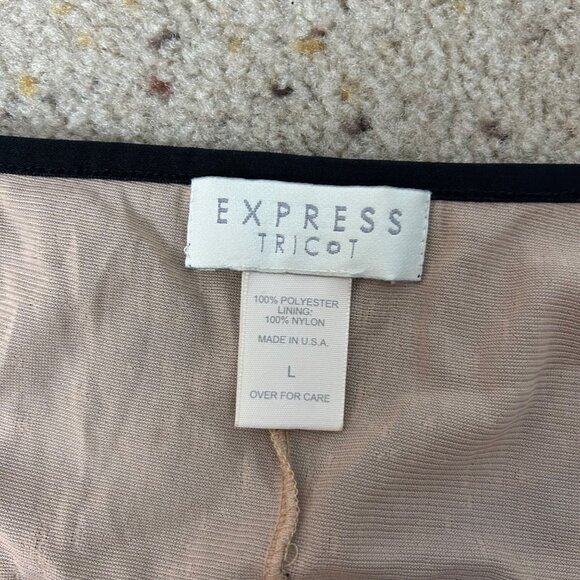 Y2K Express Black Floral Lace Cami Tank Top Boho Whimsigoth Size Large Women's - Picture 3 of 3